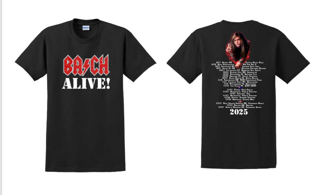 BACH ALIVE! 2025 USA Australia Tour Shirt