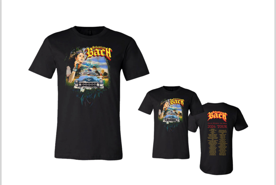 Sebastian Bach Official Child Within the Man 2024 Tour Shirt