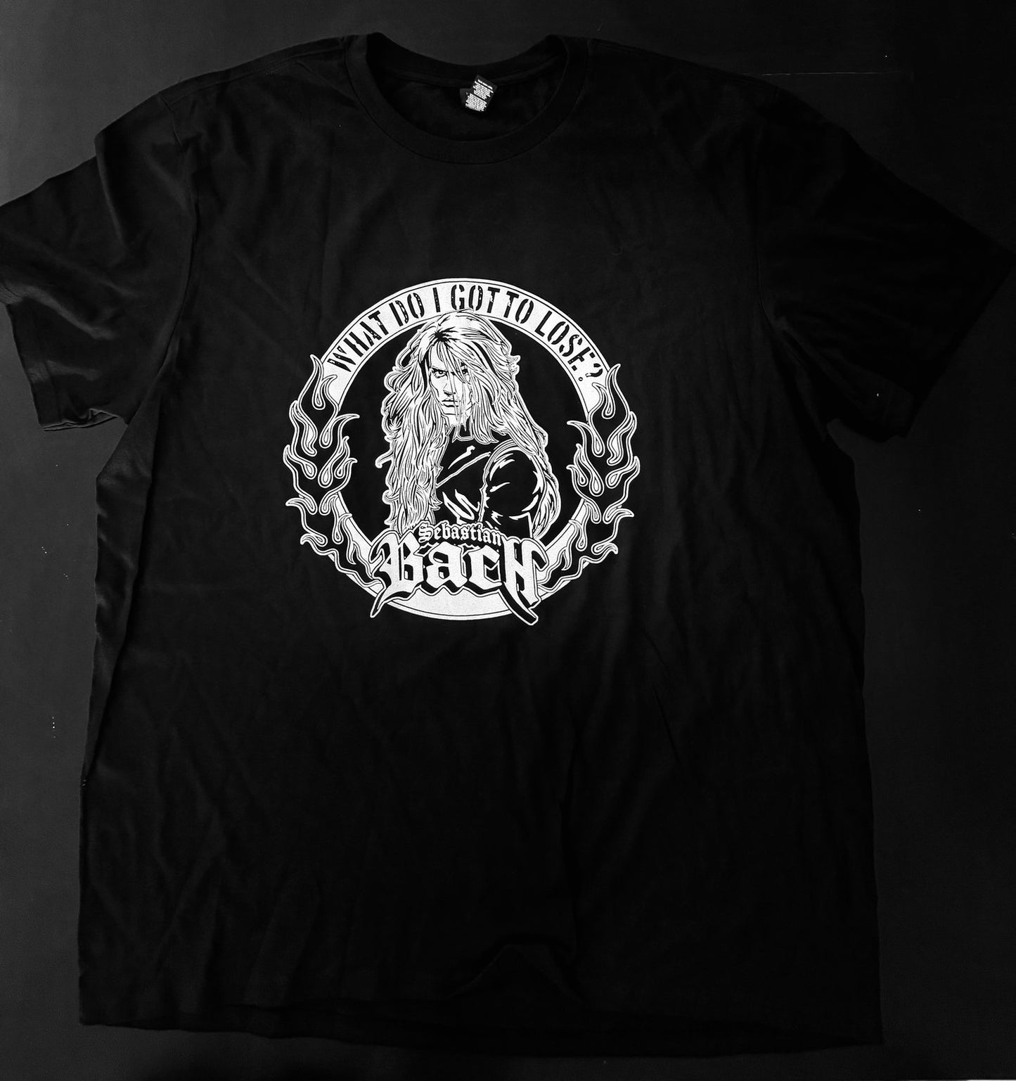 Sebastian Bach What Do I Got To Lose? Cartoon Tour Tee with Date Back