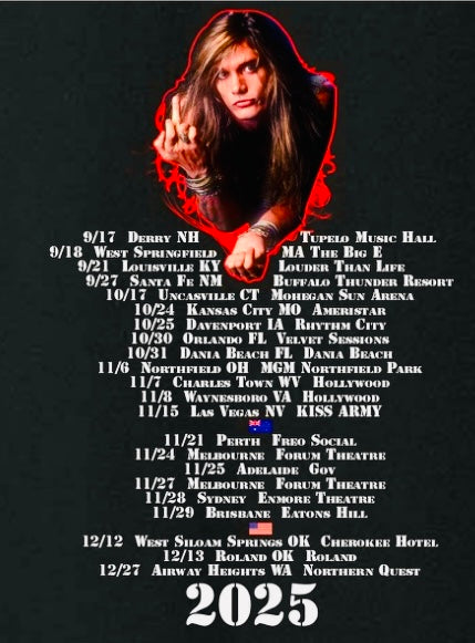 BACH ALIVE! 2025 USA Australia Tour Shirt