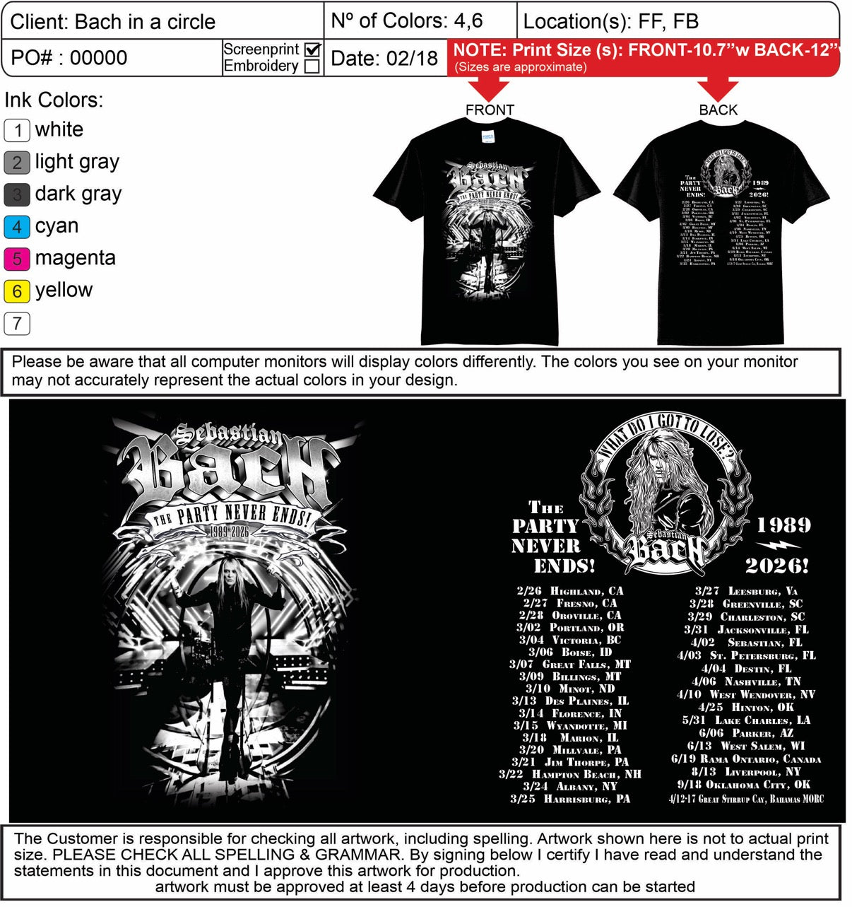 The PARTY NEVER ENDS 2026 Picture Tee