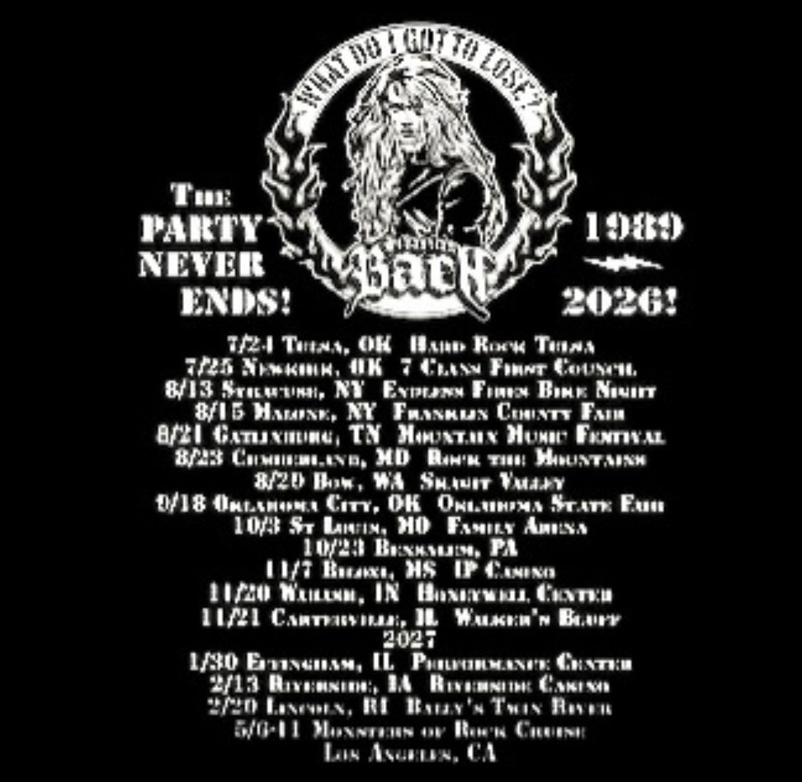 Sebastian Bach Lightning Pic T